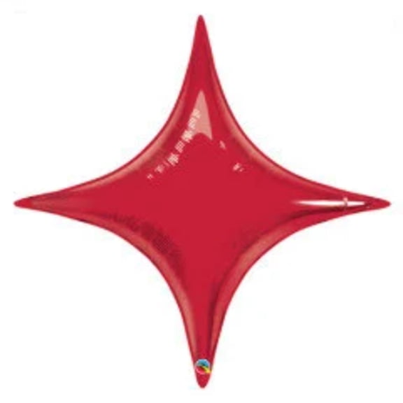 20" RUBY RED STAR Balloon Party Supplies Decorations Foil Mylar Balloon