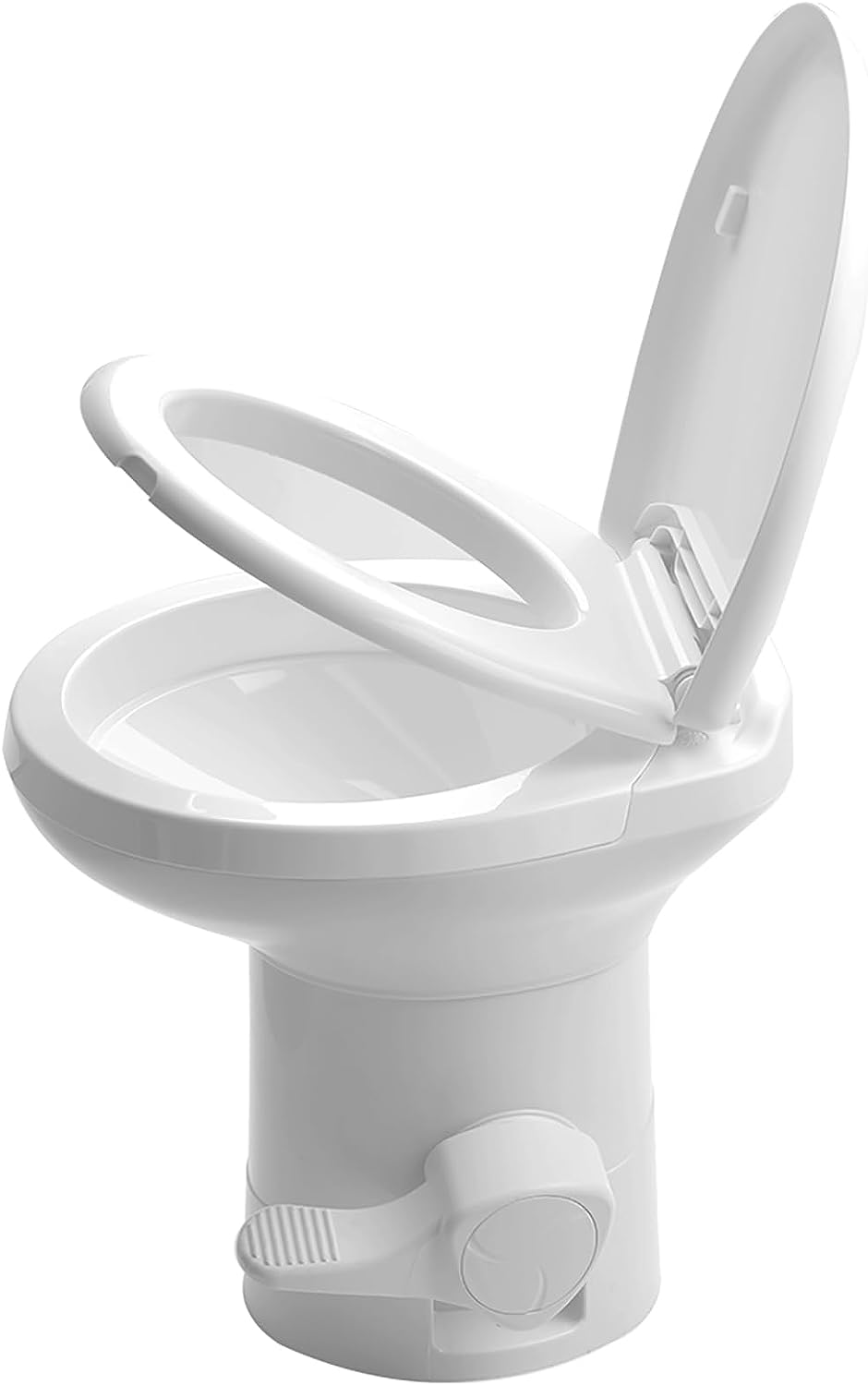 20" RV Camper Toilet Gravity Flush Toilet Foot Pedal Flush HDPE High