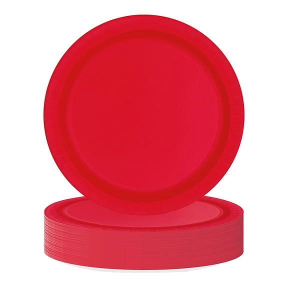 20 Count 9IN Red Dessert Paper Plates by Way To Celebrate