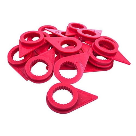 20 - Red 21mm Loose Lug Nut Indicator Wheel Nut Check Indicators