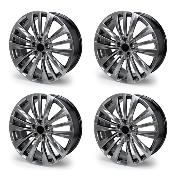20" Replacement Wheel Rim 20x8-inch 5-Lug, for 2020-2022 Toyota Highlander, 4 Count, Grey Alloy Rims