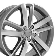 OE Wheels AU20 20 Inch Rim Fits Q7 Style 5x130 20x9 Gloss Gunmetal Machined - Hollander 58862 1