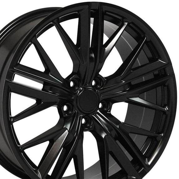 OE Wheels CV25 20 Inch Rim Fits Camaro ZL1 Style 5x120 20x8.5 Satin Black - Hollander 5773 (1)