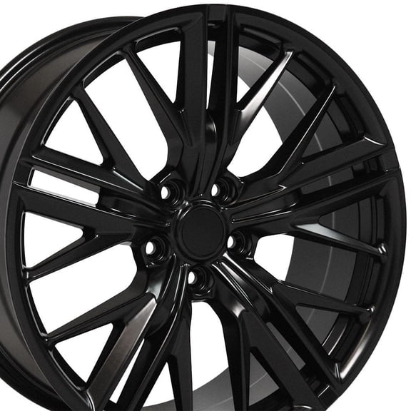 OE Wheels CV25 20 Inch Rim Fits Camaro ZL1 Style 5x120 20x9.5 Satin Black - Hollander 5773 (1)