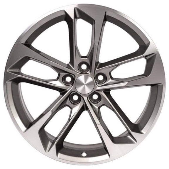 20 Inch Fits Chevy Camaro SS 50th Anniversary Style CV29 Gunmetal Machined 20x9.5 Rim Hollander 5815