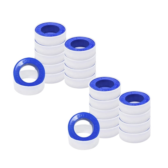 20 Rolls 1/2 Inch(W) X 520 Inches(L) Teflon Plumbers Tape, Duct Sealant Tape for Shower Head, Plumbing Thread Tap, Water Pipe Sealing Plumbers PTFE Thread Seal