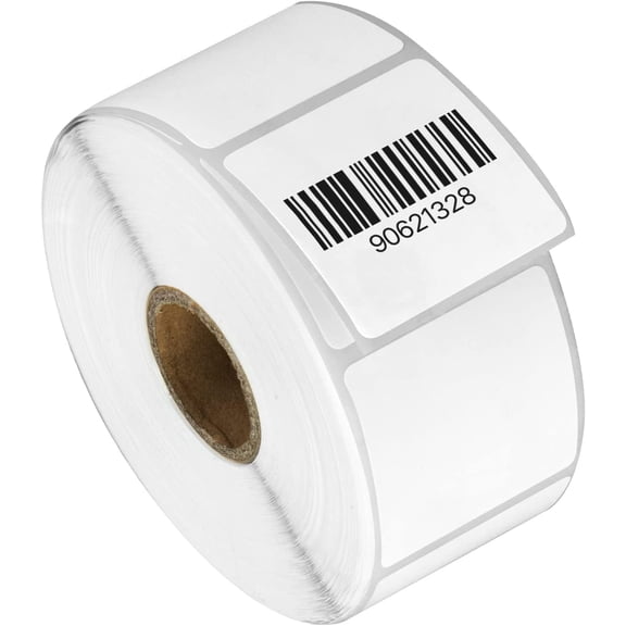 (20 Rolls, 900/Roll) 1.5 x 1.5 Direct Thermal Labels - 1 Core, Compatible with Rollo Label Printer & Zebra Desktop Printers - All Purpose QR Barcode Address - Adhesive Perforated