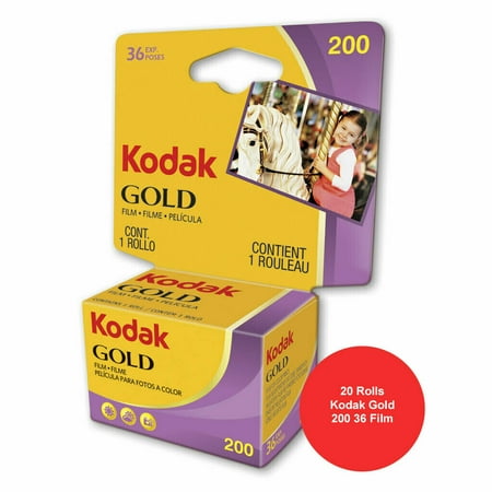 20 Rolls Kodak Gold 200 36 Exposure Color Print 35mm Film