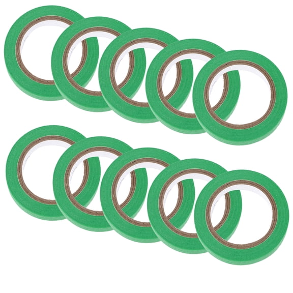 FELTECHELECTR Decorative Marking Tapes Adhesive Tape Green 20 Rolls 10mm Width