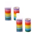 thumbnail image 1 of 20 Rolls Washi Tape Set Colored Masking Tape Pack Decorative Thin Tapes Children and Gifts Warpping (10MM), 0.93Inches, 1 of 5