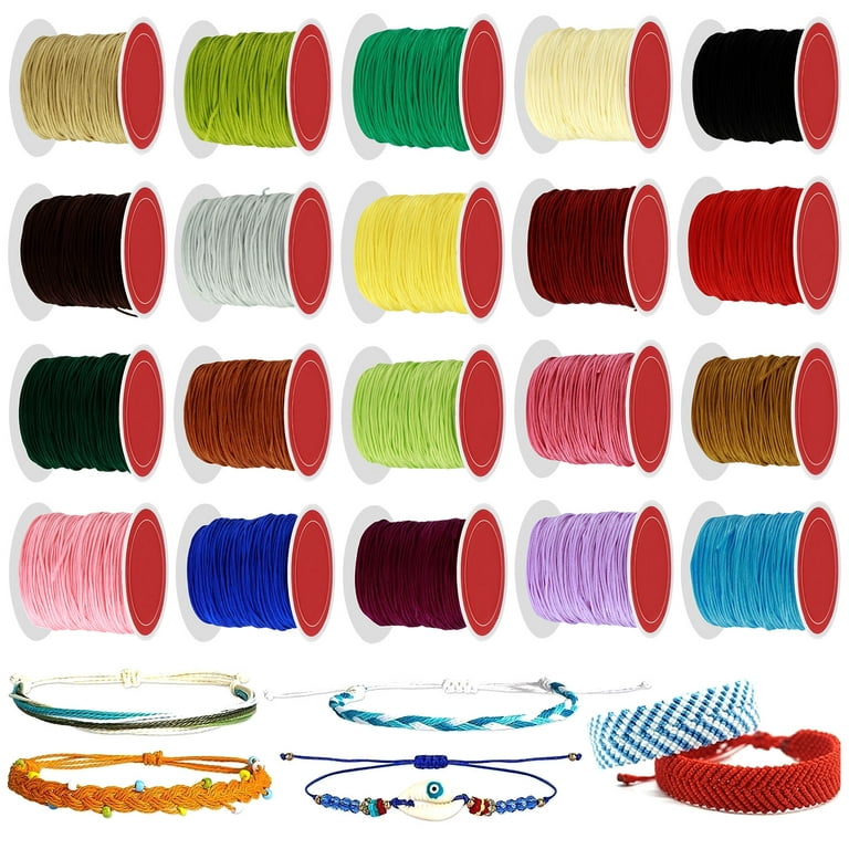 Colored wax shop string
