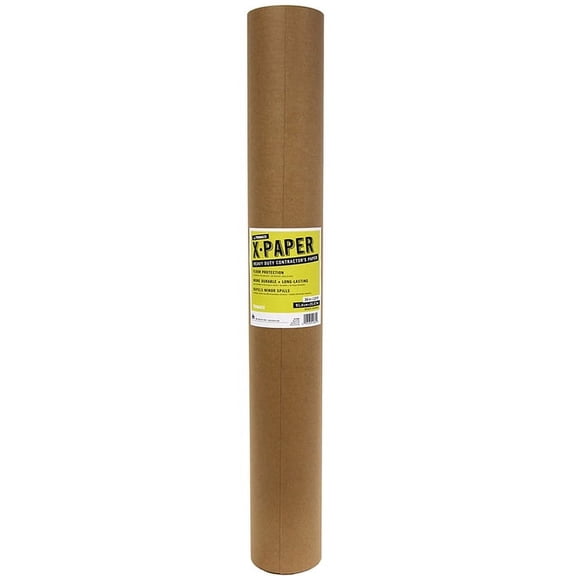 20-Rolls of 36” x 120’ Trimaco 12360 X-Paper Brown Heavy Duty Contractor Floor Protection Paper