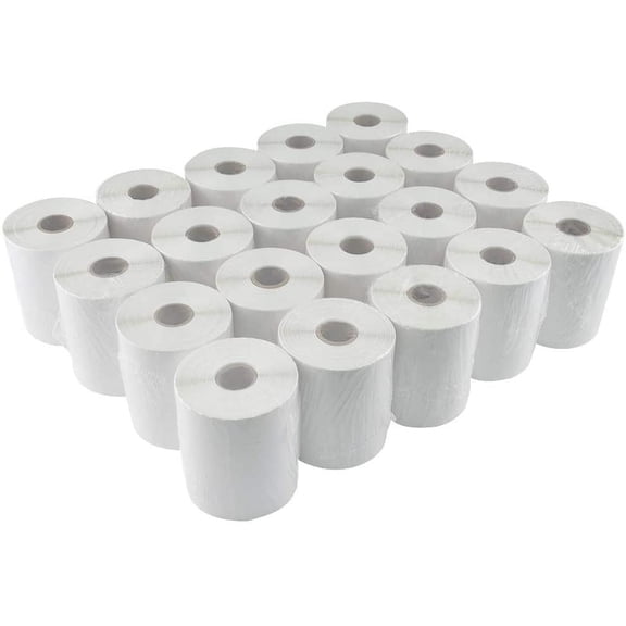 20 Rolls of 4" x 6" Direct Thermal Shipping Labels with 250 Labels/Roll - Compatible with Zebra 2844 ZP-450 ZP-500 ZP-505