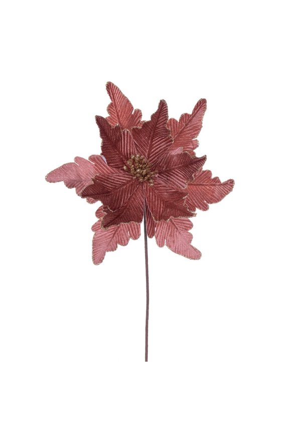 20" Rose Gold Deluxe Velvet 13" Flw 3/Bg