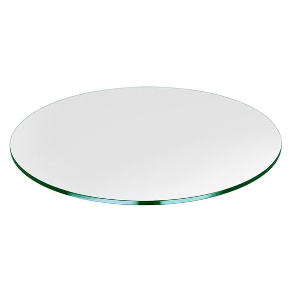 20" Round Glass Table Top - Tempered - 3/8" Thick - Flat Polished