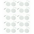 thumbnail image 1 of 20 Rounded Electrode Pads EMS for Tens Massager 7000, 3000- 2 Inch White Cloth, 1 of 10