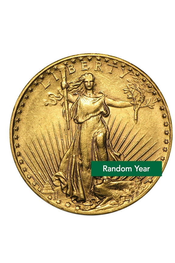 $20 Saint-Gaudens Gold Double Eagle AU - Random Year