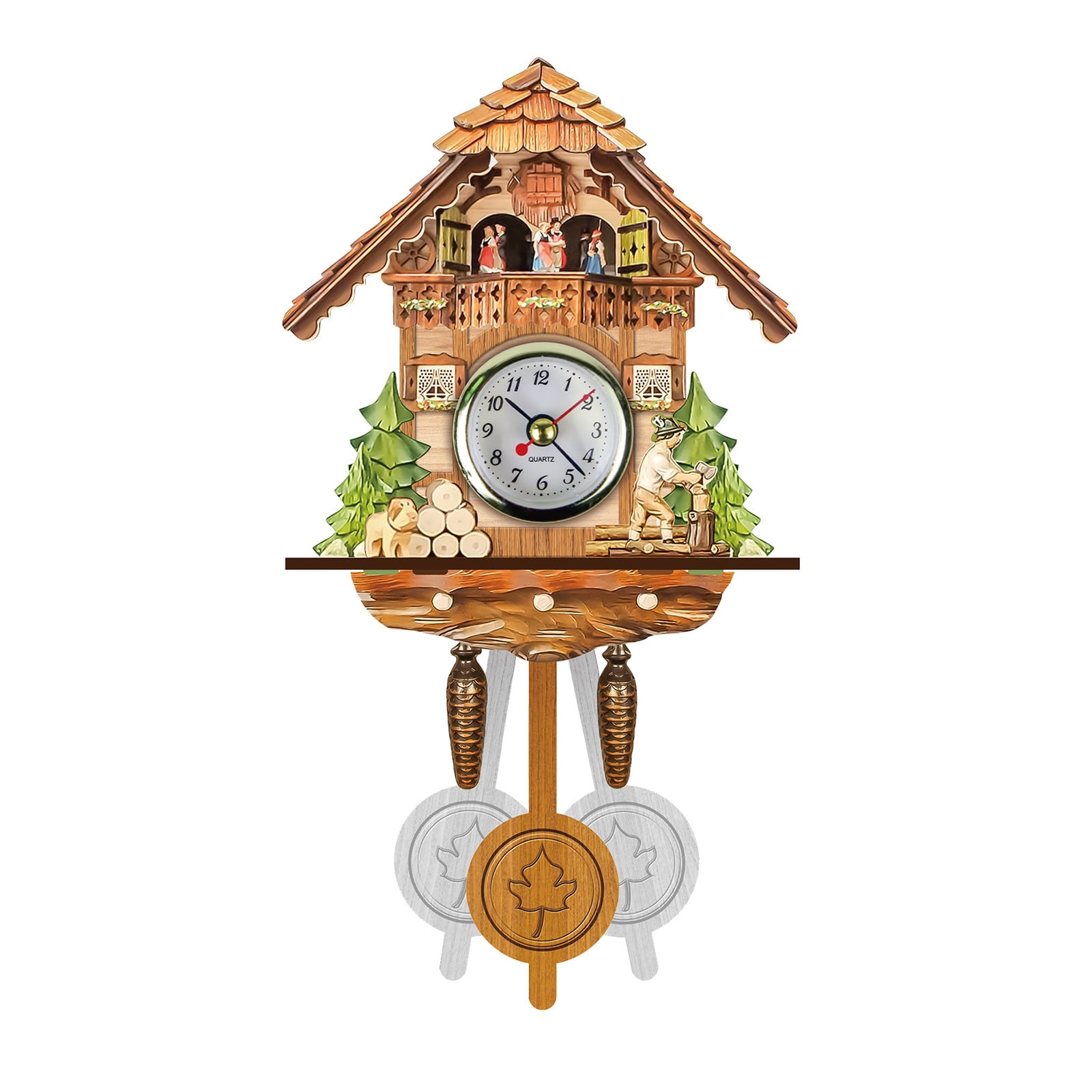 20 Seconds Timer Cuckoo Cuckoo Wall Clock Chime Alarm Clock Retro Clock