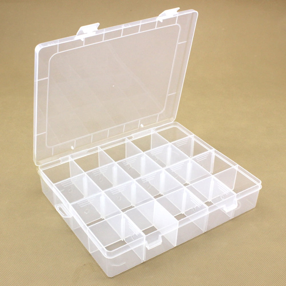 20 Section Glass Jewelry Ring Display Organiser Box Tray Holder Earrings Storage Case Detachable Earrings Button Jewelry Sundries Storage Box Case Organizer