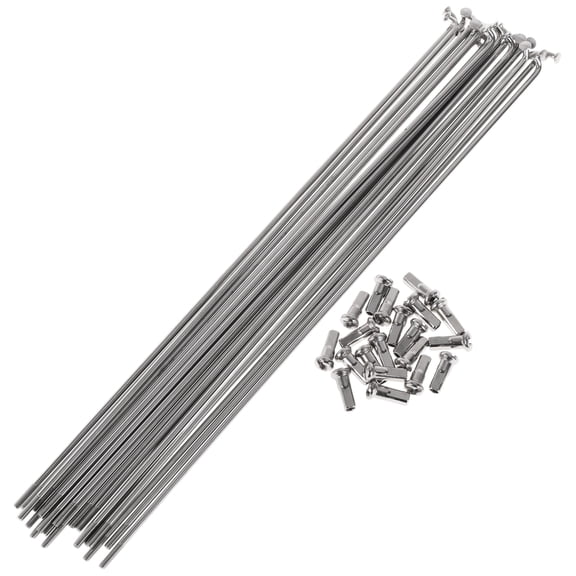 20 Set 13G Bicycle Spokes 229mm Bike Wheel Spokes 304 Stainless Steel Silver Tone