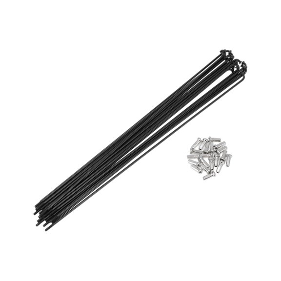 20 Set 13G Bicycle Spokes 249mm Bike Wheel Spokes 304 Stainless Steel Black