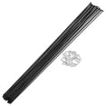 thumbnail image 1 of Unique Bargains 20 Set 14G Straight Pull Bicycle Spokes Straight Pull Bike Wheel Spokes Carbon Steel Black-299mm, 1 of 7
