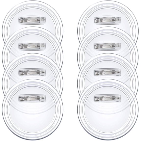 20 Set Clear Button Pins For Crafts， Plastic Button Making Kit,Blank Button Pins Bulk, Make Your Own Buttons Badge Maker Diy Crafts，Photo Buttons Make Your Own Buttons(2.36 Inch)