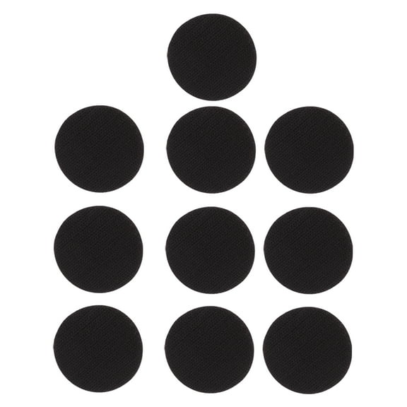 Raindrops Black Hook Loop Tape Dots Self Adhesive Stickers for Sticking with Strong Holding Power on Smooth Surfaces 20 Set