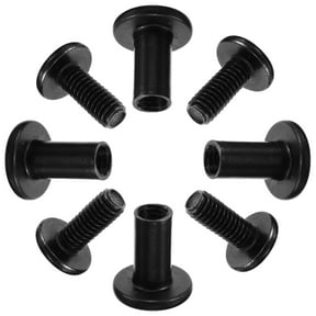 20-Pack Socket Cap Bolts Drive Screws Replacement Iron Binding Post Screws for Furniture, Bed, Cabinet, Cupboards, Bags, and Belts