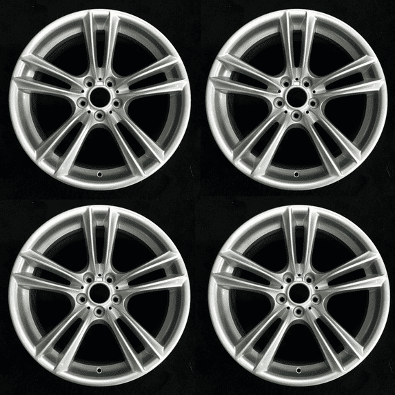 20" Set of 4 20x10 20x8.5 Alloy Wheels For BMW 5-Series 7-Series 2009-2015 SILVER Staggered OEM Design Replacement Rim