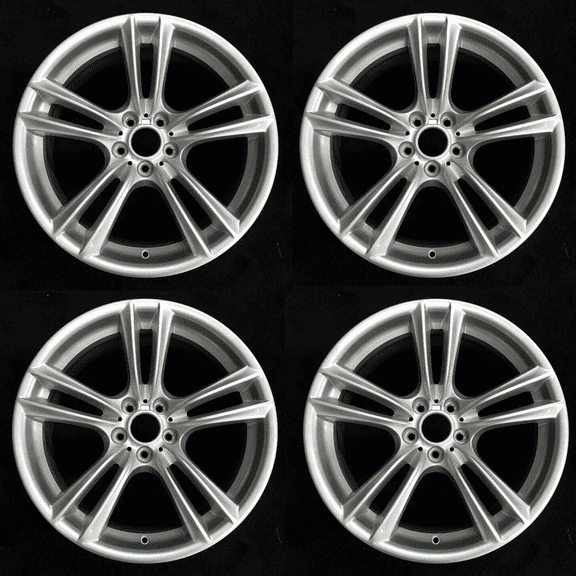 20" Set of 4 20x10 20x8.5 Alloy Wheels For BMW 5-Series 7-Series 2009-2015 SILVER Staggered OEM Design Replacement Rim