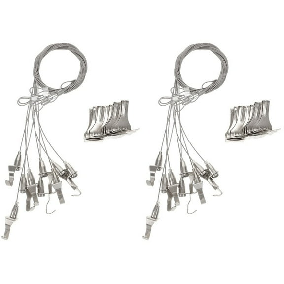 Supvox Stainless Steel Picture Hanging Wire, Heavy Duty for Exhibitions, 20Pcs