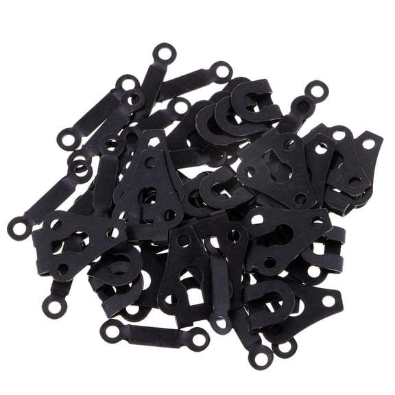 20 Sets Black Metal Hook Closures Fastener for Trousers Dress Clothing Sewing Accessories