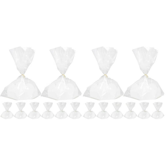 20 Sets Cake Packaging Set Cellophane Bags Cake Supplies Cellophane Cake Bags Party Favors Cake Holder