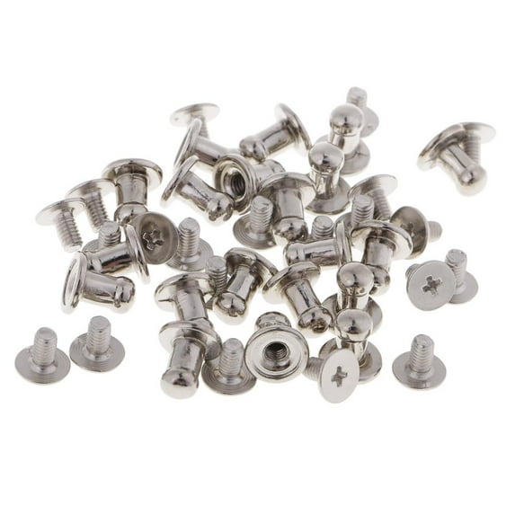 20 Sets Crafts Decoration Supply Round Head Rivet Studs Screw Back Screw Rivets For Leather Craft DIY