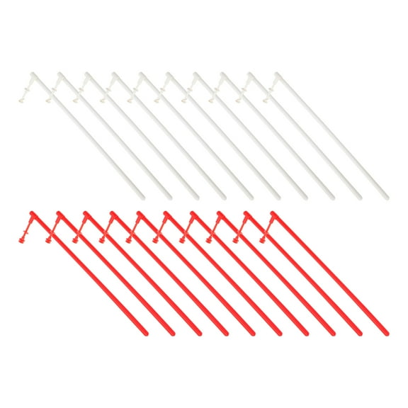 20 Sets DIY Pinwheel Plastic Rods Windmill Making Accessories Child