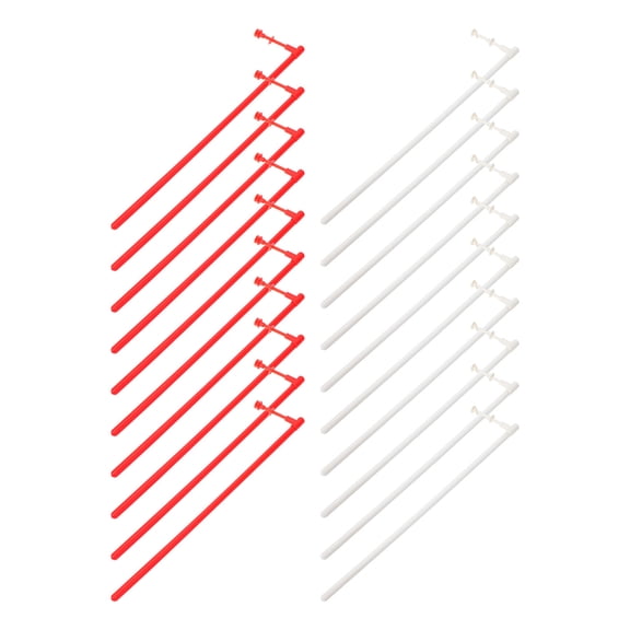 20 Sets DIY Pinwheel Plastic Rods Windmill Making Supplies Child