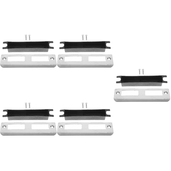20 Sets Door Safety Strike Plates Door Hole Cover Plates Household Door Deadbolt Plates