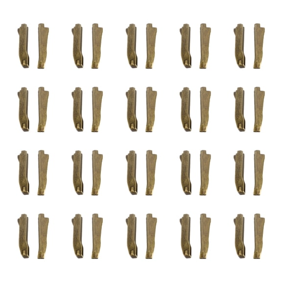 20 Sets Double Open Zipper Repair Latch Kits, #10 Insert Pins for Jacket Coat, Bronze Tone