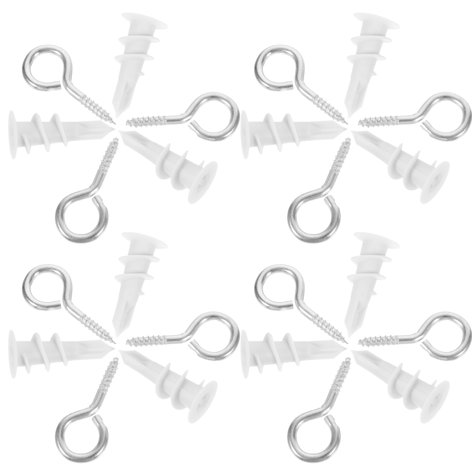 20 Sets Drywall Expansion Screws Heavy Duty Anchors Eyelet Concrete Kit