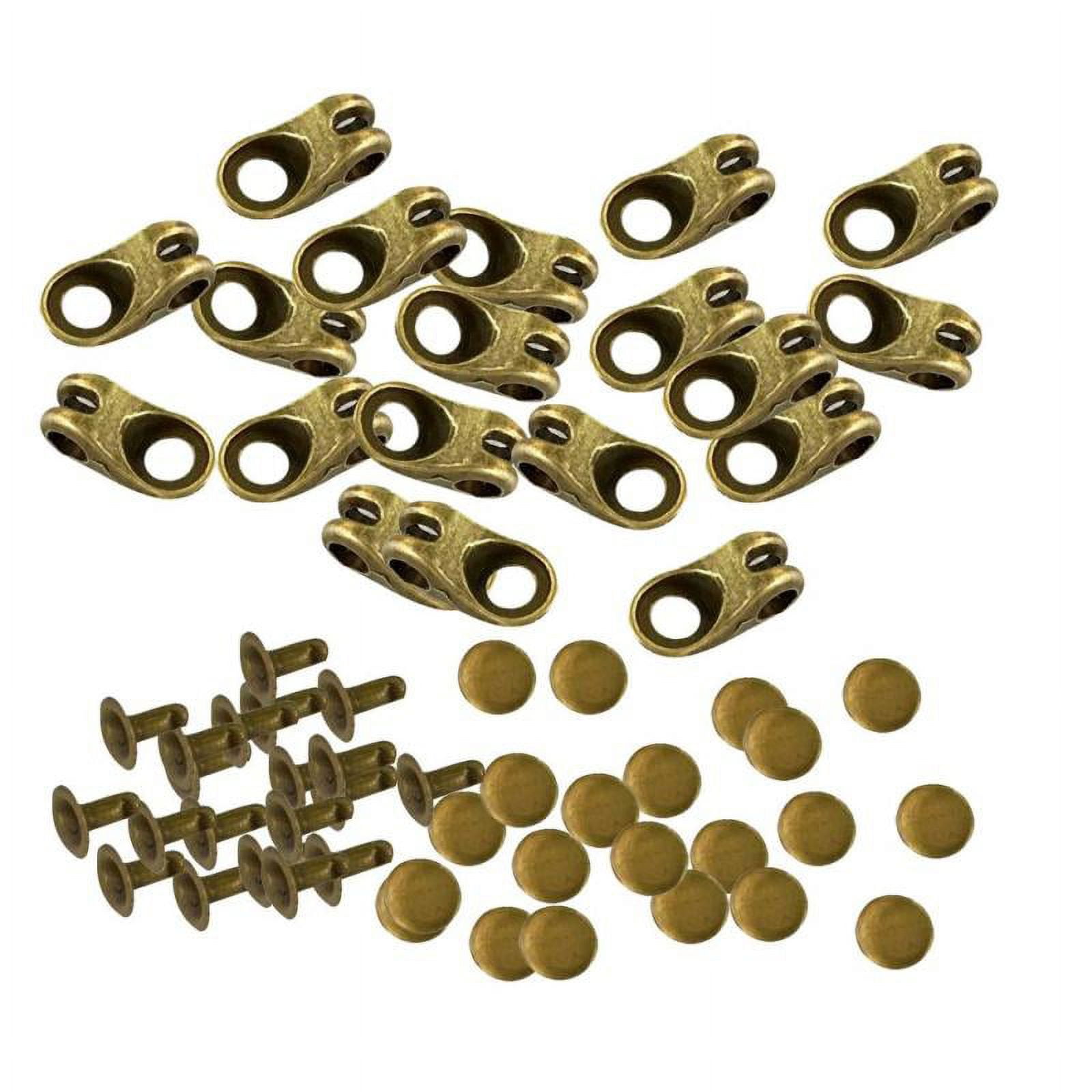 20 Sets High Quality Alloy Lace Hooks with Rivets Buckles Repair