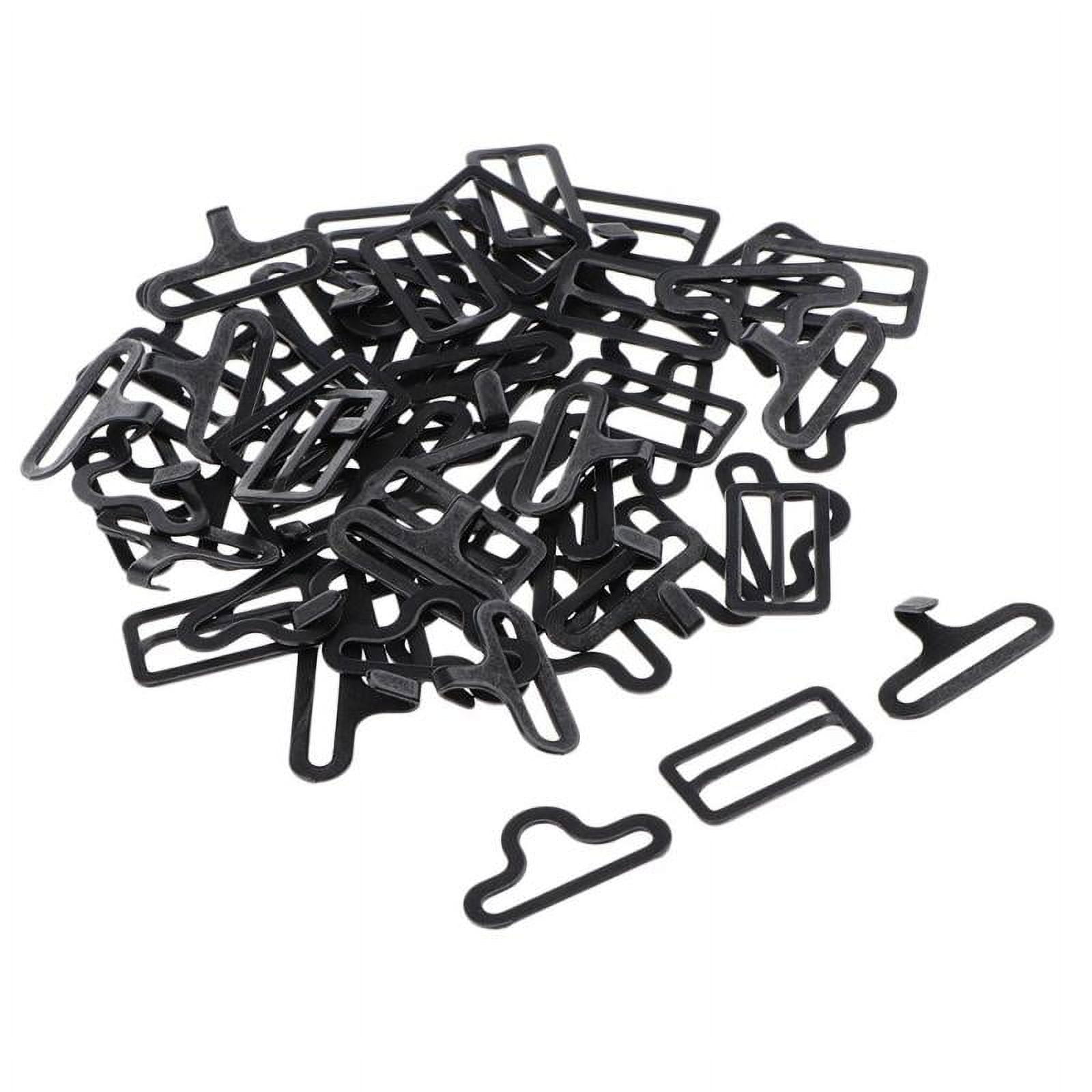 20 Sets Metal Adjustable Bow Tie Hardware Clip Set for Necktie Strap