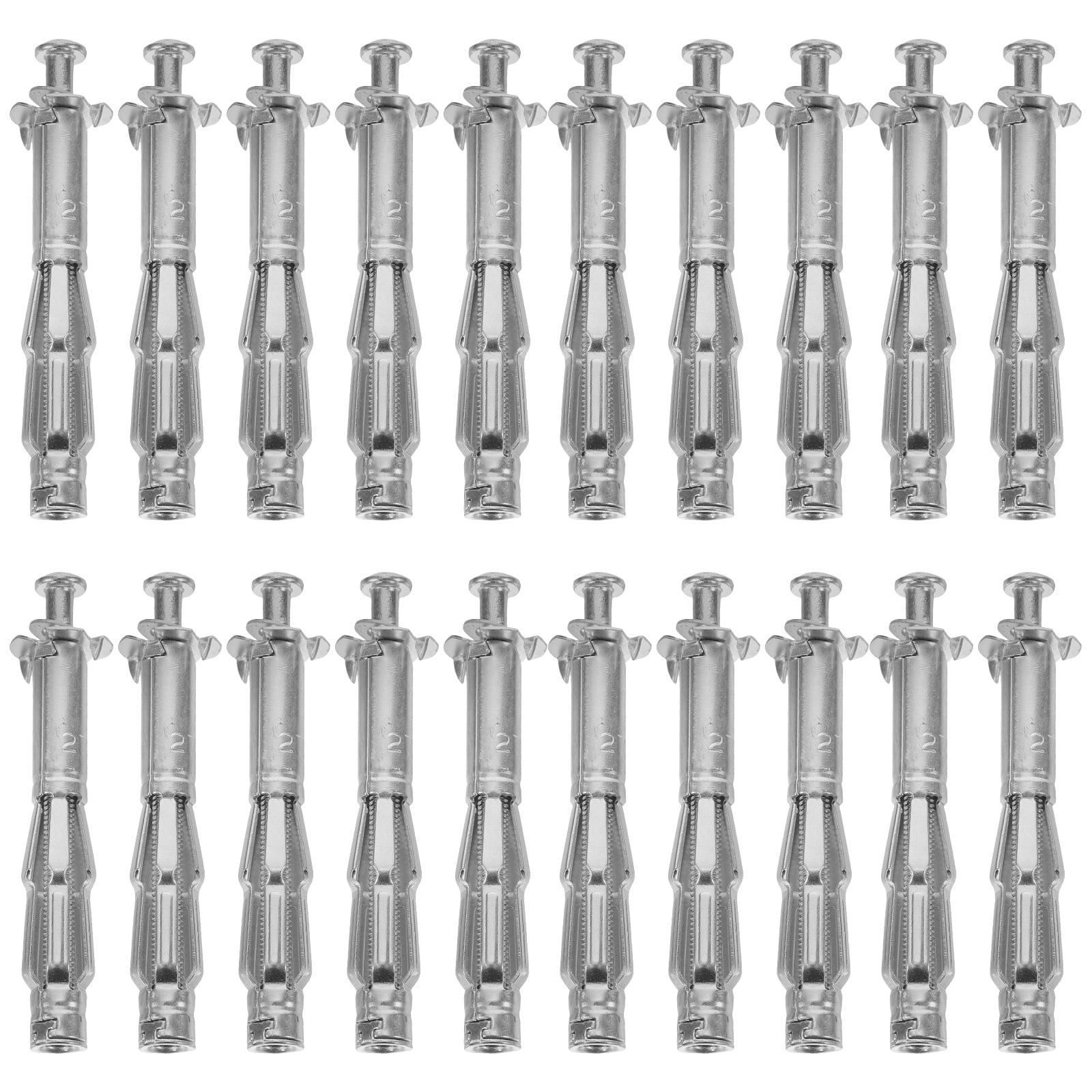 20 Sets Nut Expansion Screw Fixed Door Anchor Petalshaped Hollow Metal