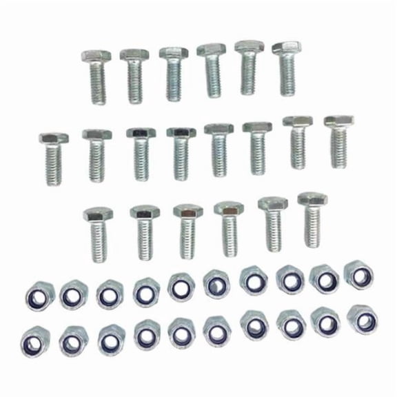20 Sets Shear Bolts Nuts Snow Thrower Kit Heavy Duty Metal Construction for Universal Snowblower Models