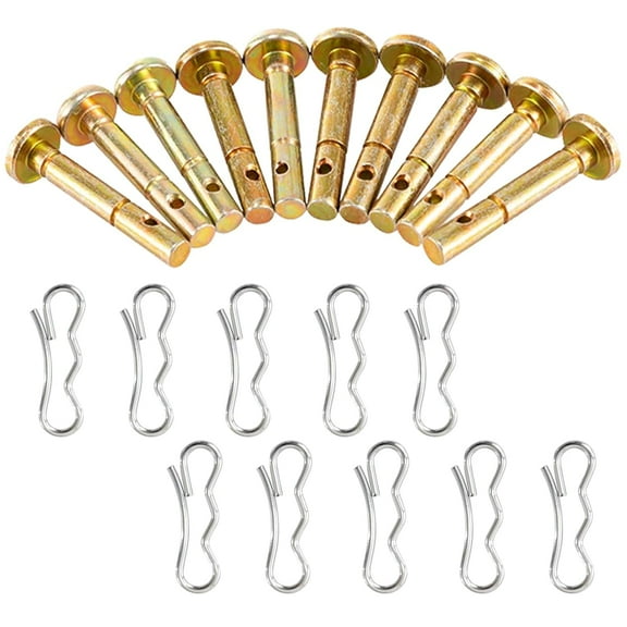 20 Sets of Shear Pins & Cotter Pins for Snowblower - 738-04124 and 714-04040 Replacement Shear Pin Kits Compatible with MTD Craftsman Cub Cadet Troy Bilt Snowblowers