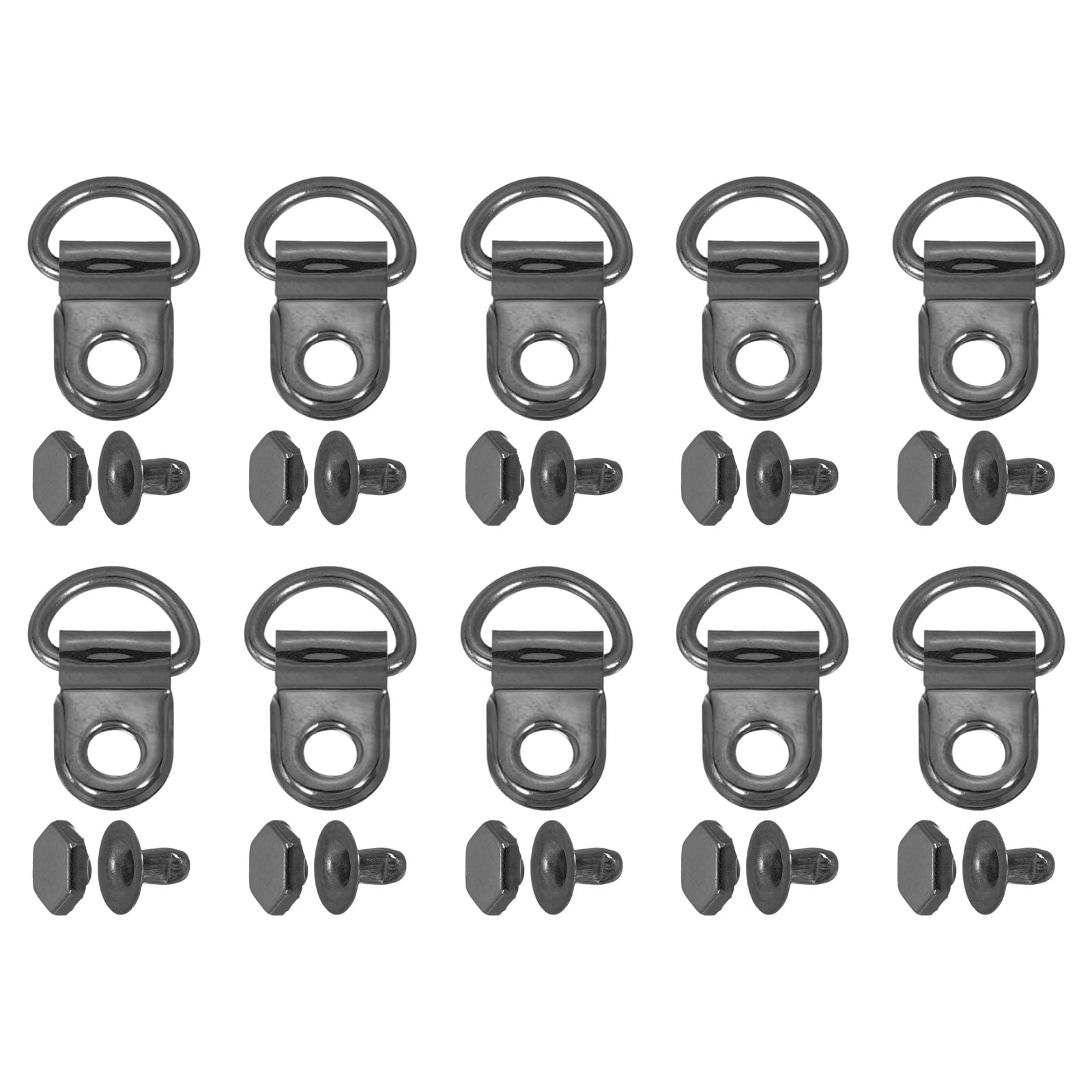 20 Sets Shoelace Hook, Boot Lace Hooks D‑Ring Eyelet Buckles with