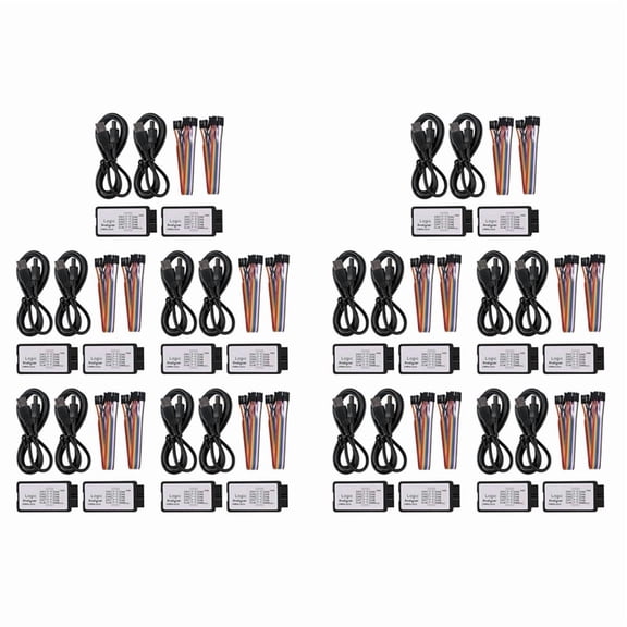 20 Sets USB Logic Analyzer 24MHz 8 Channel 24M/Seconds Logic Analyzer Debugger for ARM FPGA Logic Analyzer Logic 24M 8CH