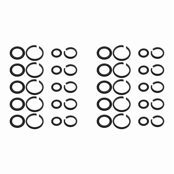 20 Sets of 1/2 Inch & 3/8 Inch Impact Wrench Retainer Rings with O-Ring,Compatible with Electric Wrench/Pneumatic Wrench
