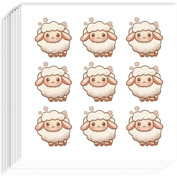 20 Sheet 180Pcs Sheep Planner Stickers 0.94x0.86 Inch Self-Adhesive Lamb Scrapbook Paper Stickers Sheep Stickers Decals for Scrapbooking Planner Calendar DIY Crafts Party Decor Gift Bag Seal