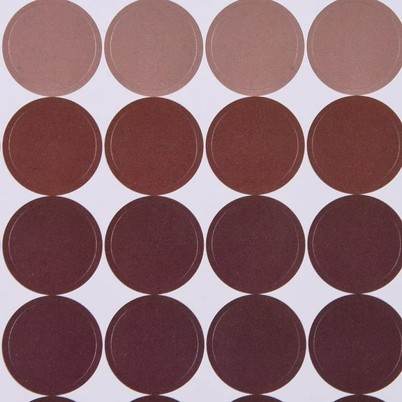 20 Sheet Polka Dot Pattern Decorative Labels Stickers DIY Handmade Scrapbook Photo Albums for Scrapbooking DIY Projects Diaries and Art Supplies Brown